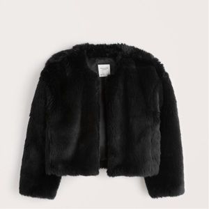 Cropped Faux Fur Jacket